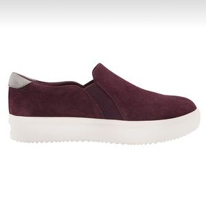 Athleta Leta Suede Slip On Sneakers by Dr. Scholl’s in Cassis Burgundy S…